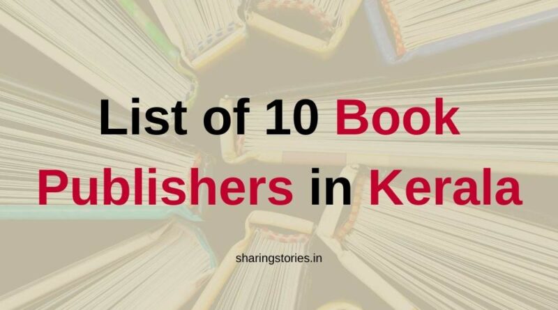 List of 10 Book Publishers in Kerala